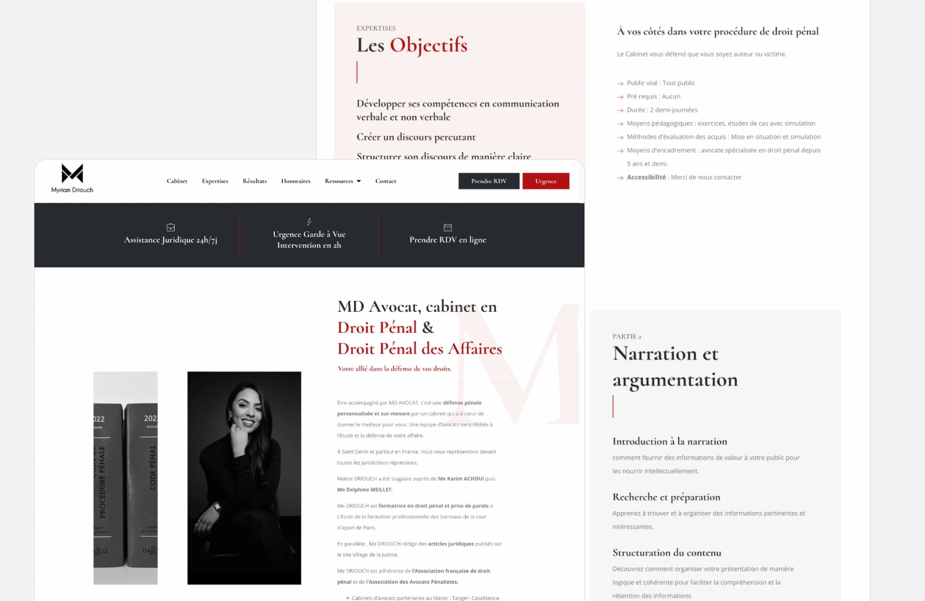 Myriam Driouch - Version mobile