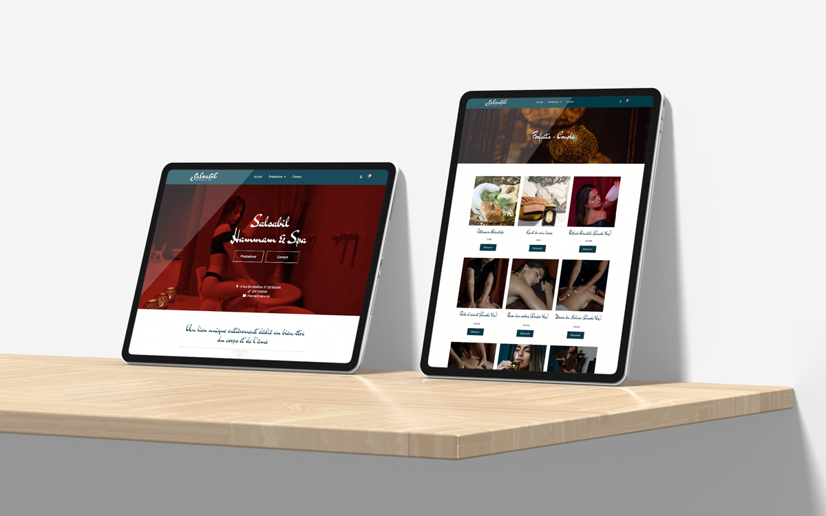 Salsabil - Interface de réservation